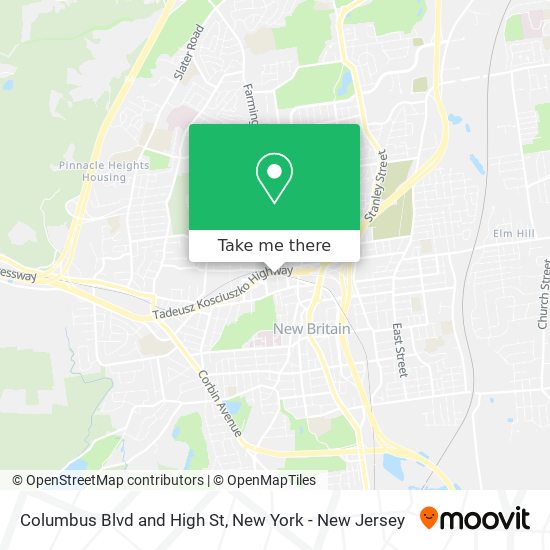 Mapa de Columbus Blvd and High St