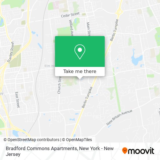 Bradford Commons Apartments map