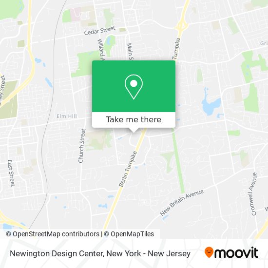 Newington Design Center map