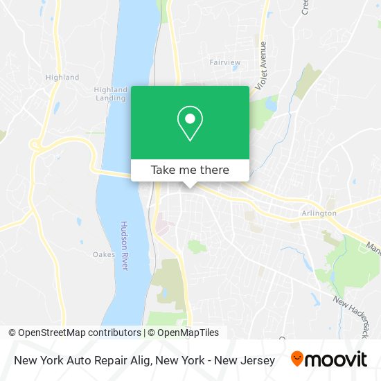 Mapa de New York Auto Repair Alig