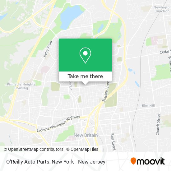 O'Reilly Auto Parts map