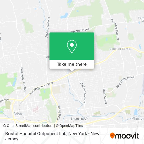 Mapa de Bristol Hospital Outpatient Lab