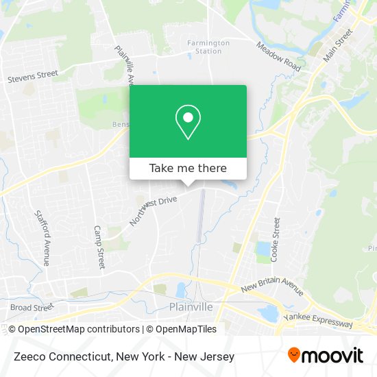 Mapa de Zeeco Connecticut