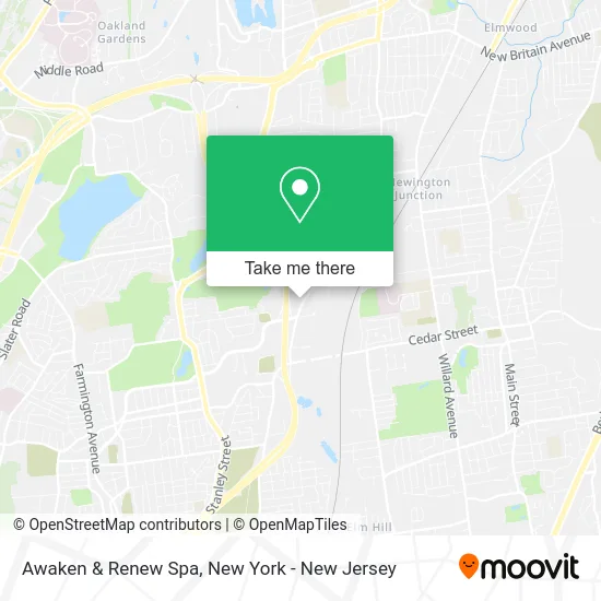 Awaken & Renew Spa map