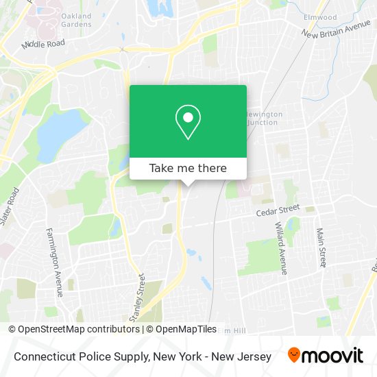 Mapa de Connecticut Police Supply