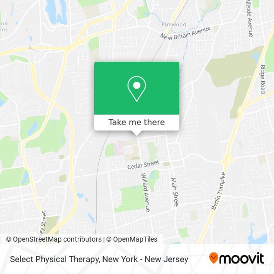 Select Physical Therapy map