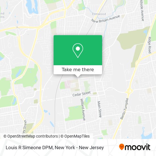 Mapa de Louis R Simeone DPM