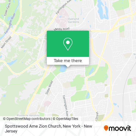 Spottswood Ame Zion Church map