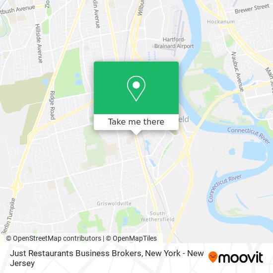 Just Restaurants Business Brokers map