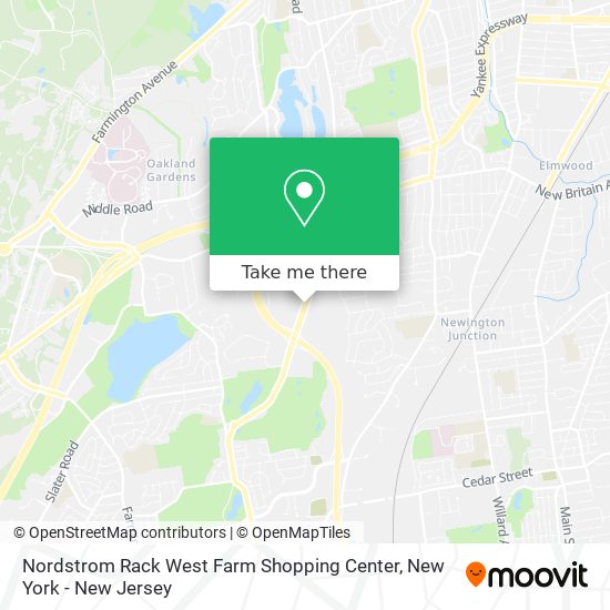 Mapa de Nordstrom Rack West Farm Shopping Center