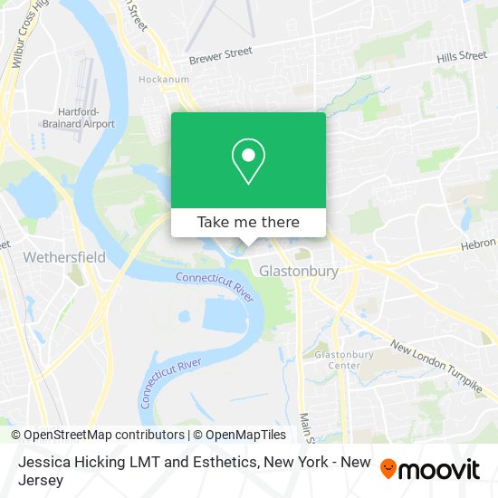 Jessica Hicking LMT and Esthetics map