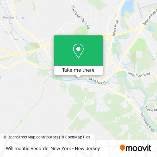 Mapa de Willimantic Records