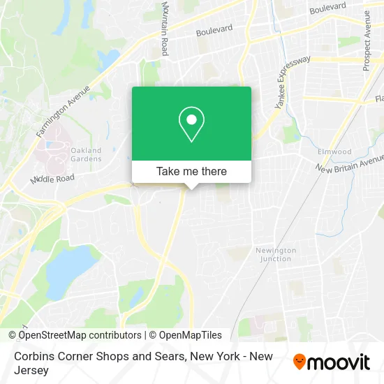 Mapa de Corbins Corner Shops and Sears