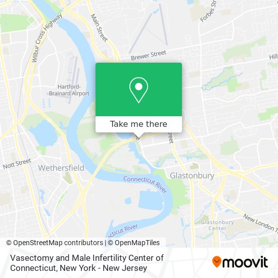 Vasectomy and Male Infertility Center of Connecticut map