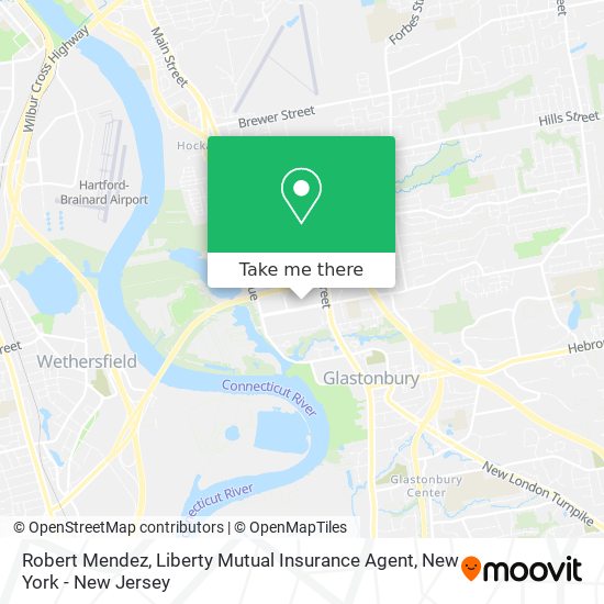 Mapa de Robert Mendez, Liberty Mutual Insurance Agent