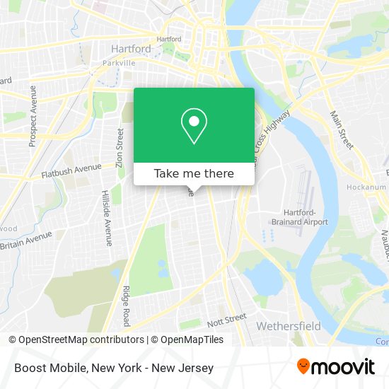 Mapa de Boost Mobile