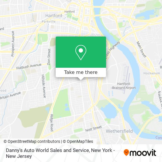 Danny's Auto World Sales and Service map