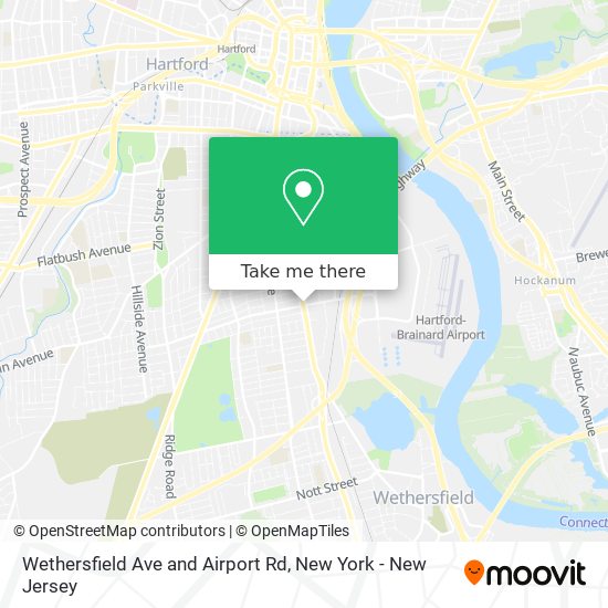 Wethersfield Ave and Airport Rd map