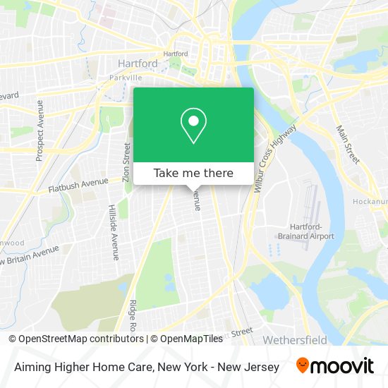 Aiming Higher Home Care map