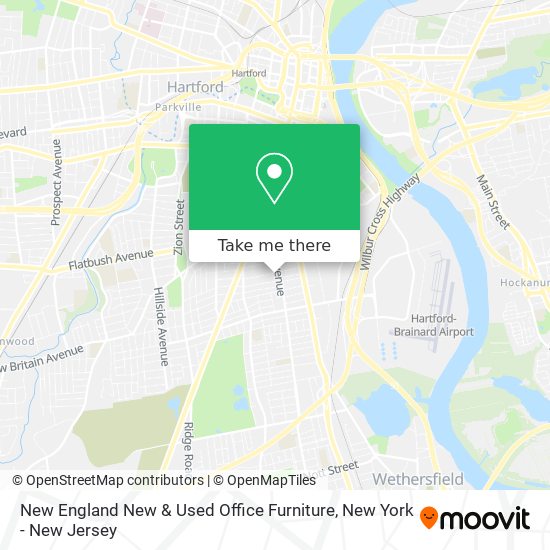 New England New & Used Office Furniture map