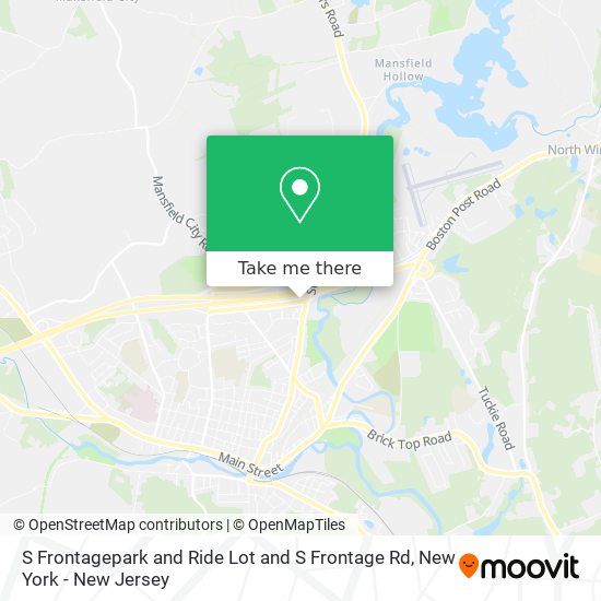 S Frontagepark and Ride Lot and S Frontage Rd map