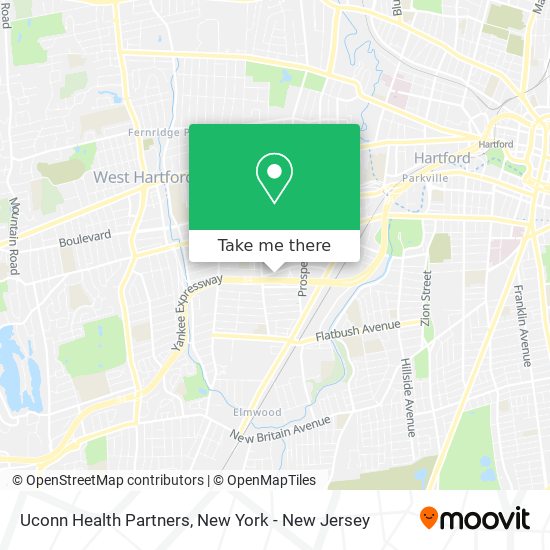 Uconn Health Partners map