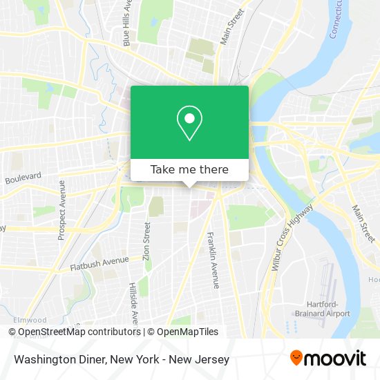 Washington Diner map