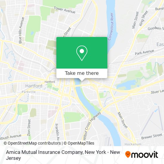 Mapa de Amica Mutual Insurance Company