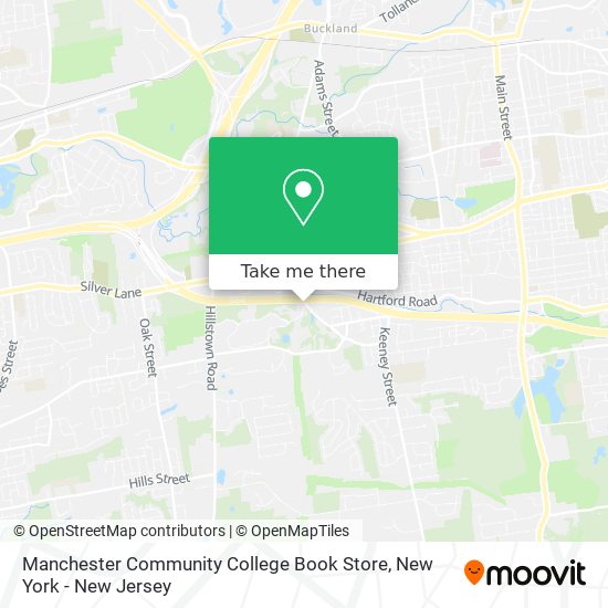 Manchester Community College Book Store map