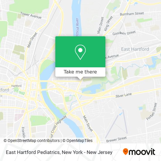 East Hartford Pediatrics map