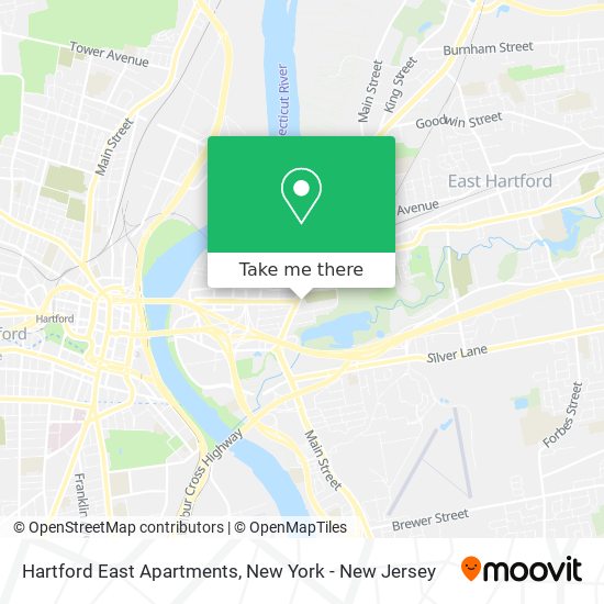 Hartford East Apartments map