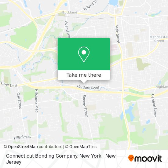 Mapa de Connecticut Bonding Company