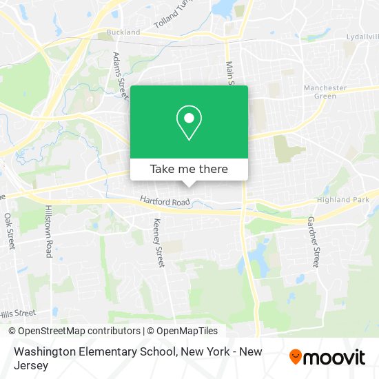 Washington Elementary School map