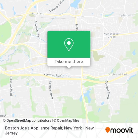 Mapa de Boston Joe's Appliance Repair