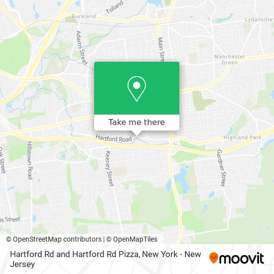 Hartford Rd and Hartford Rd Pizza map