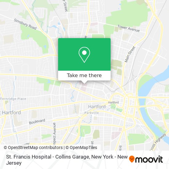St. Francis Hospital - Collins Garage map