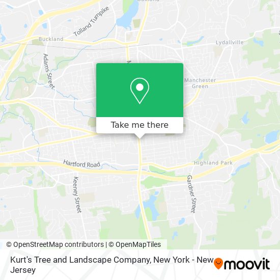 Kurt's Tree and Landscape Company map