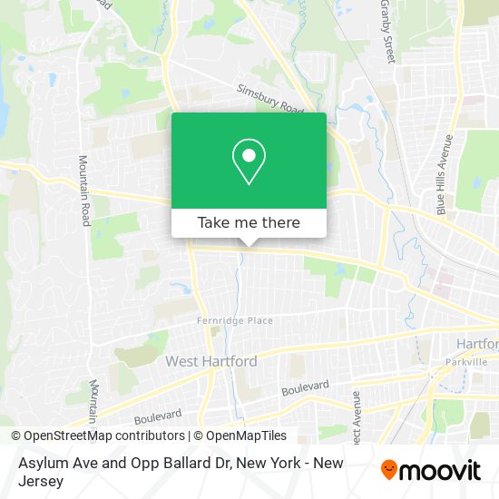 Asylum Ave and Opp Ballard Dr map