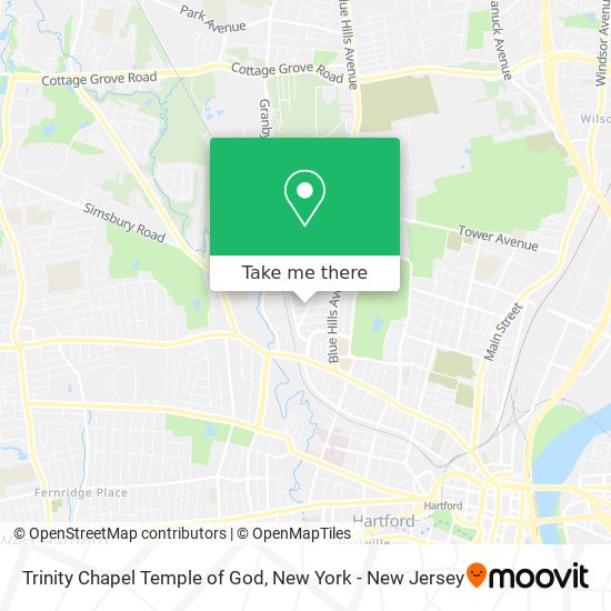 Trinity Chapel Temple of God map