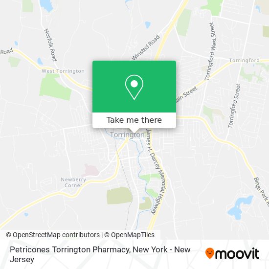 Petricones Torrington Pharmacy map