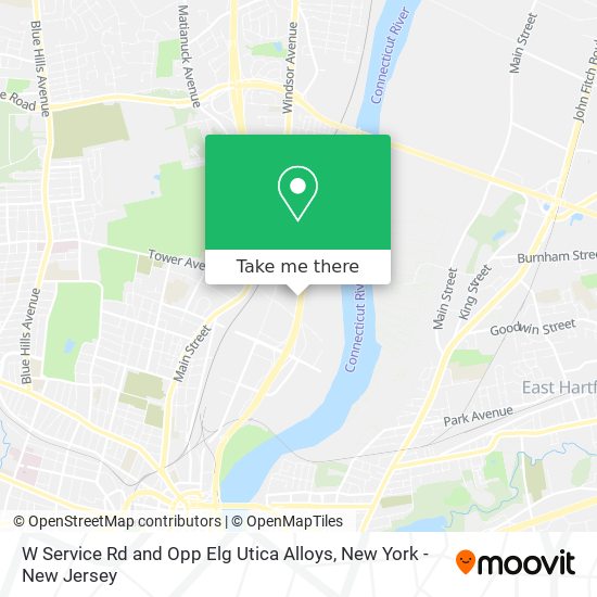 W Service Rd and Opp Elg Utica Alloys map