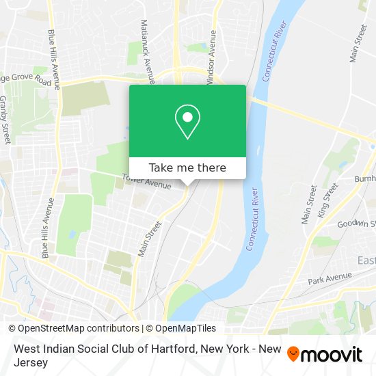 West Indian Social Club of Hartford map