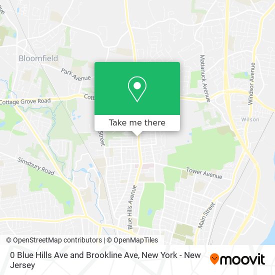 Mapa de 0 Blue Hills Ave and Brookline Ave