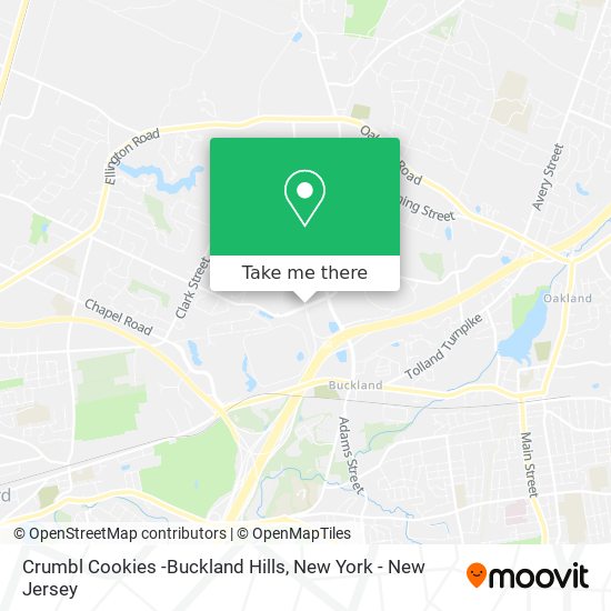 Mapa de Crumbl Cookies -Buckland Hills