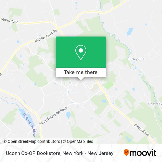 Mapa de Uconn Co-OP Bookstore
