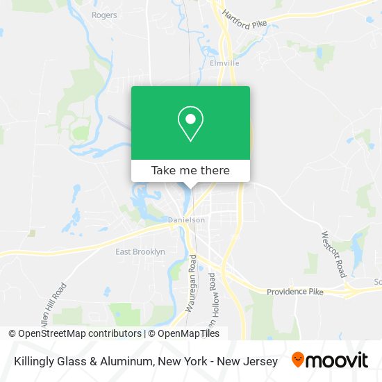 Mapa de Killingly Glass & Aluminum