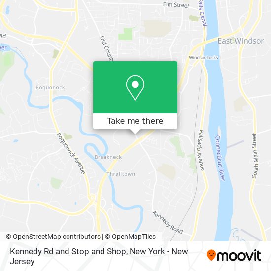 Kennedy Rd and Stop and Shop map