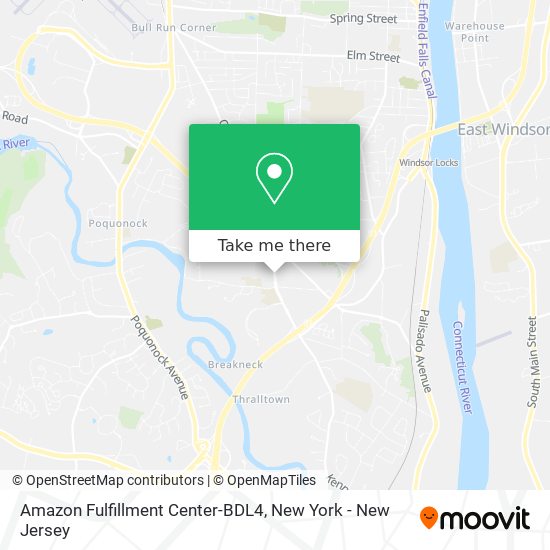 Amazon Fulfillment Center-BDL4 map