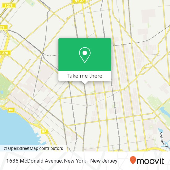 1635 McDonald Avenue map