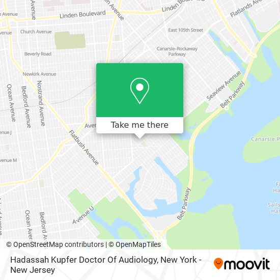 Mapa de Hadassah Kupfer Doctor Of Audiology